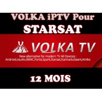 ABONNEMENT VolkaTV iPTV Pour STARSAT 12 MOIS